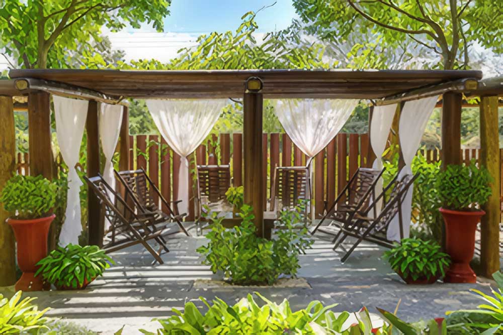 Recanto para descanso e leitura