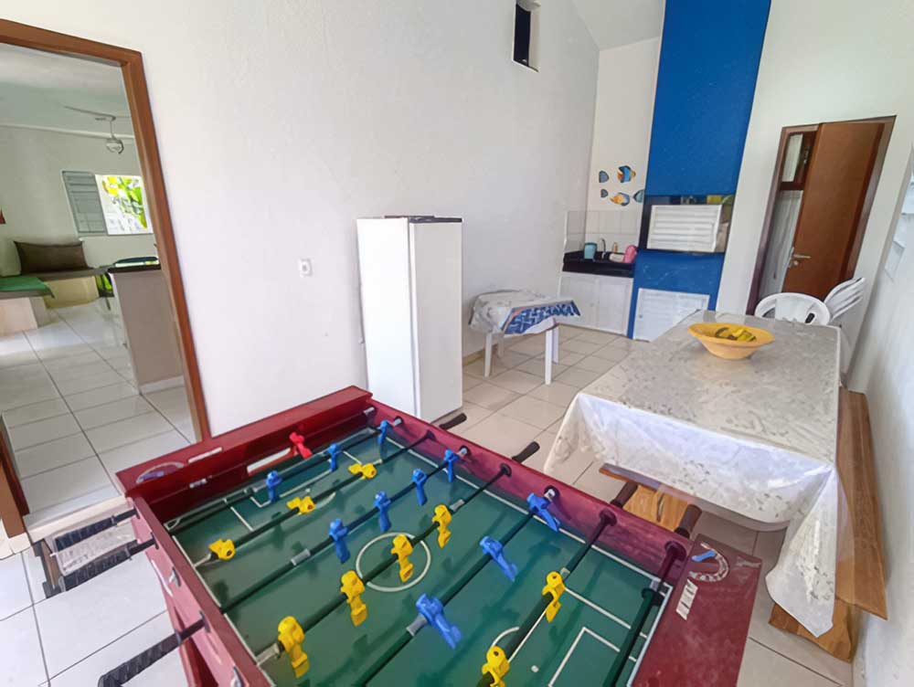 Área de lazer e churrasqueira