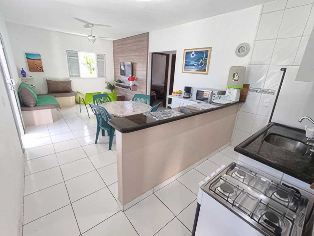 Cozinha e sala conjugadas