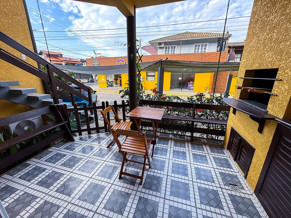 Varanda apto térreo